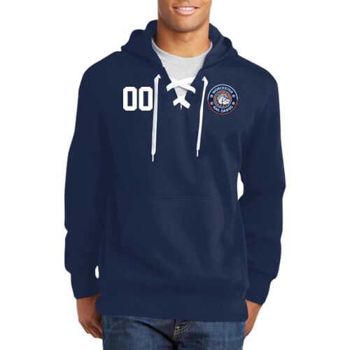 Rail Dawgs - Number Lace Up Pullover Hooded Sweatshirt Thumbnail