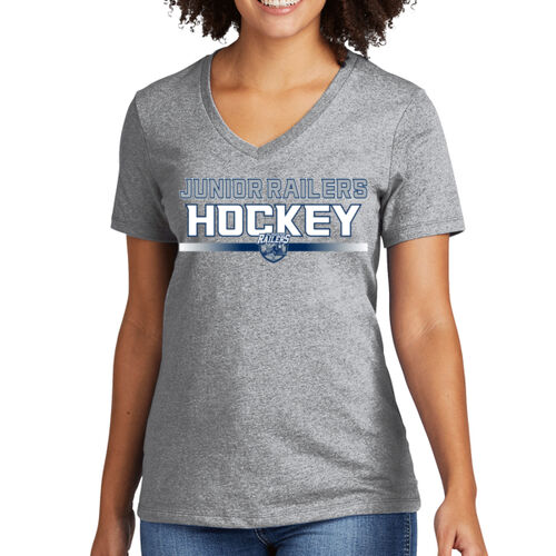 Jr Railers - Women's Recycled Blend V Neck Tee Thumbnail